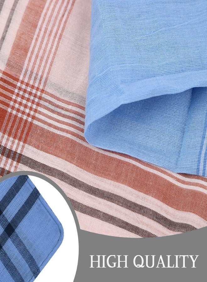 WOXVM Men's Handkerchiefs 12 Pack Soft Handkerchiefs for Men Premium Assorted Mens Pocket Square Gents Hankies, Gifts for Men Women - Image 3